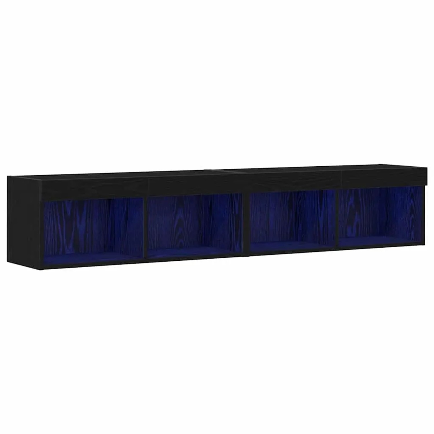 vidaXL TV-Schrank 2 Stk Schwarze Eiche 80 x 30 x 30 cm Holzwerkstoff 862205 günstig online kaufen