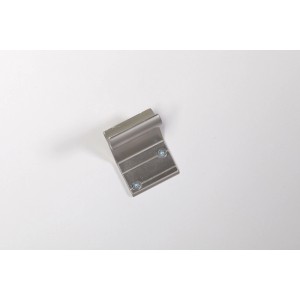 Handlaufkonsole aus Aluminium, 2er Set für Holzhandlauf (Ø 52mm) zur Wandmontage.