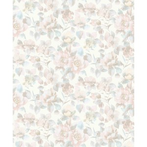 Erismann Vliestapete Charisma mit Blumenmuster in Rosa. Dekorative Tapete mit floralem Design.