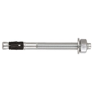 Fischer Ankerbolzen FAZ II 12/80 E aus Stahl, mit Mutter und Unterlegscheibe.