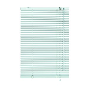 Weiße Gardinia Aluminium Jalousie, 140x175 cm, für Sicht- und Sonnenschutz.