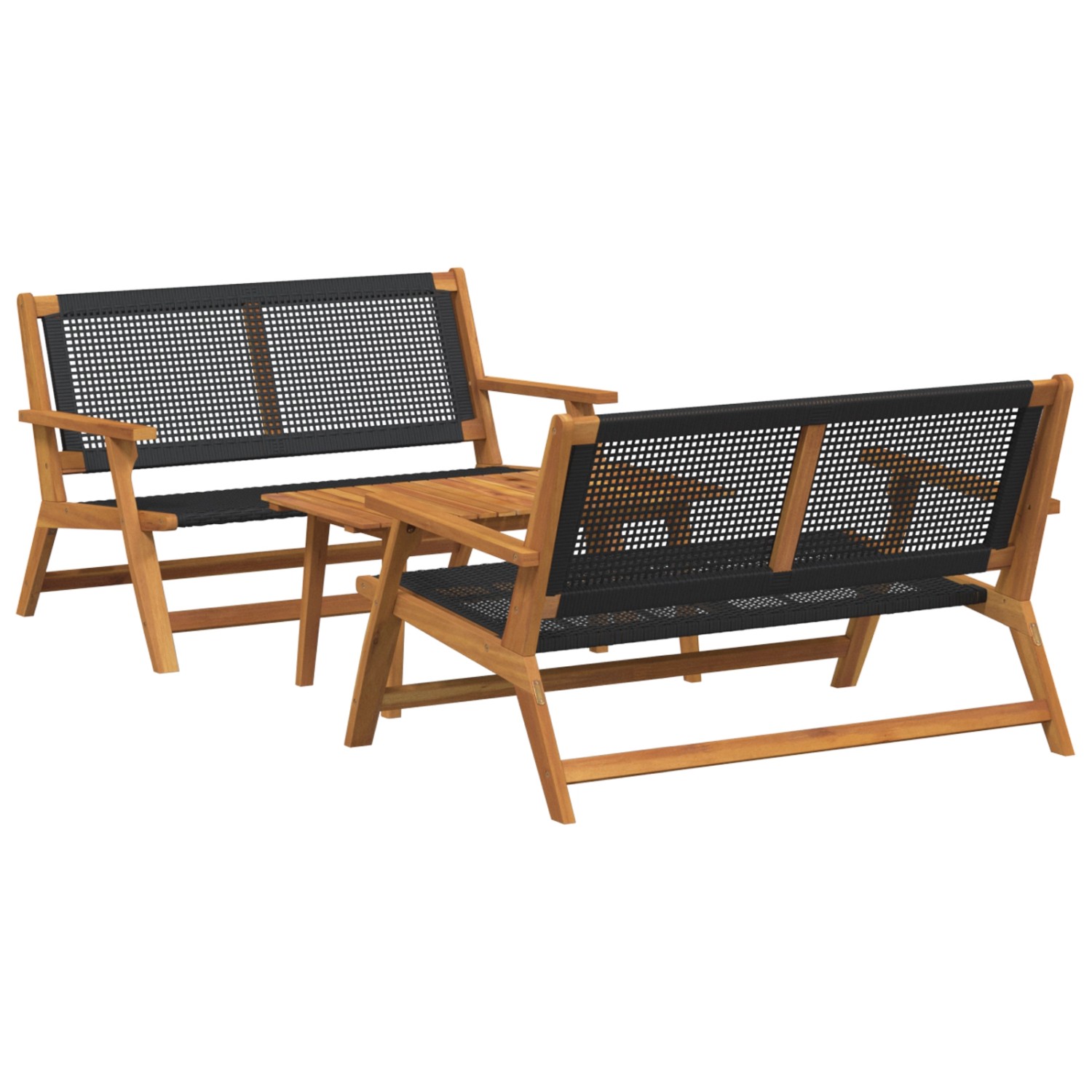 vidaXL Gartenstühle mit Tisch - 3-Teiliges Set aus Massivem Akazienholz 321 günstig online kaufen