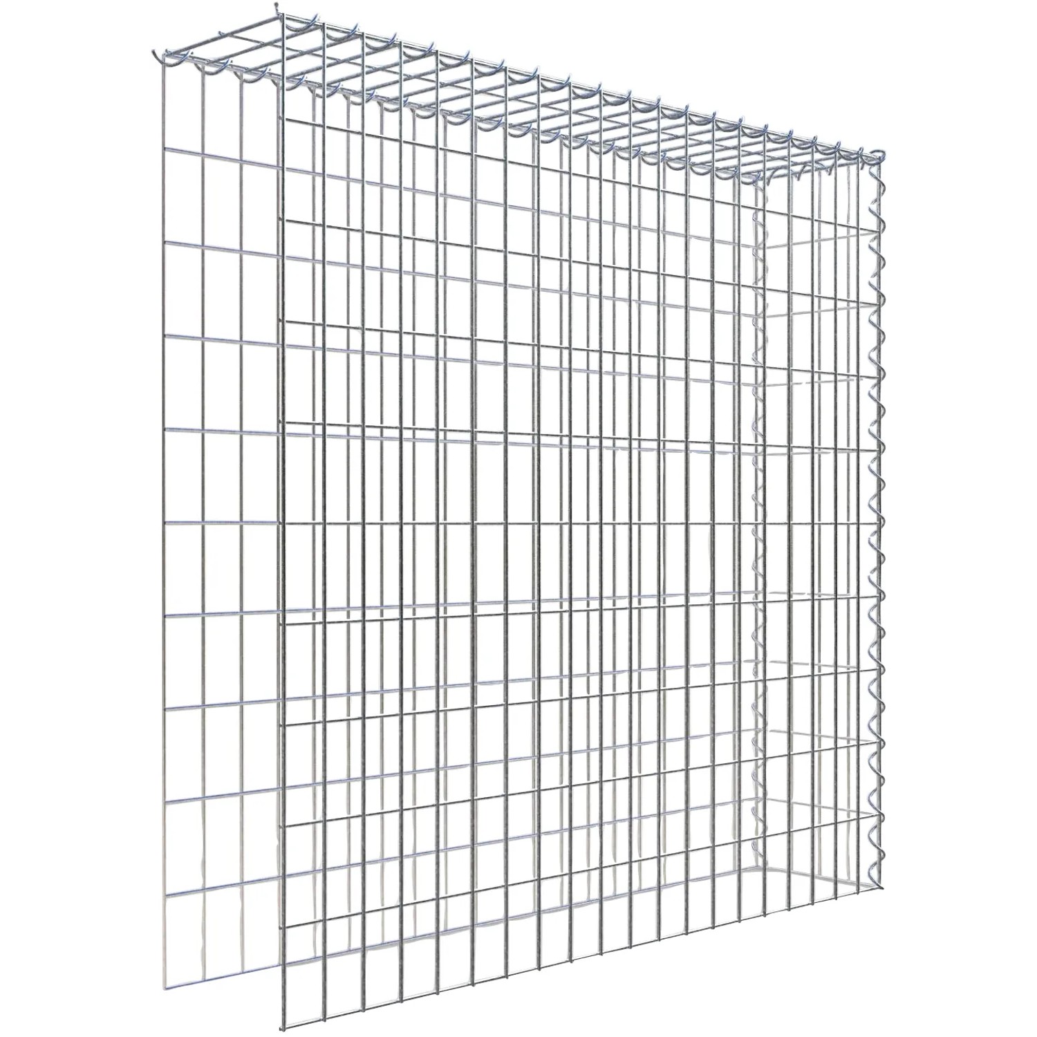 Gabiona Gabione-Anbaukorb Typ 4 100 x 100 x 20 cm Maschenw 5 x 10 cm