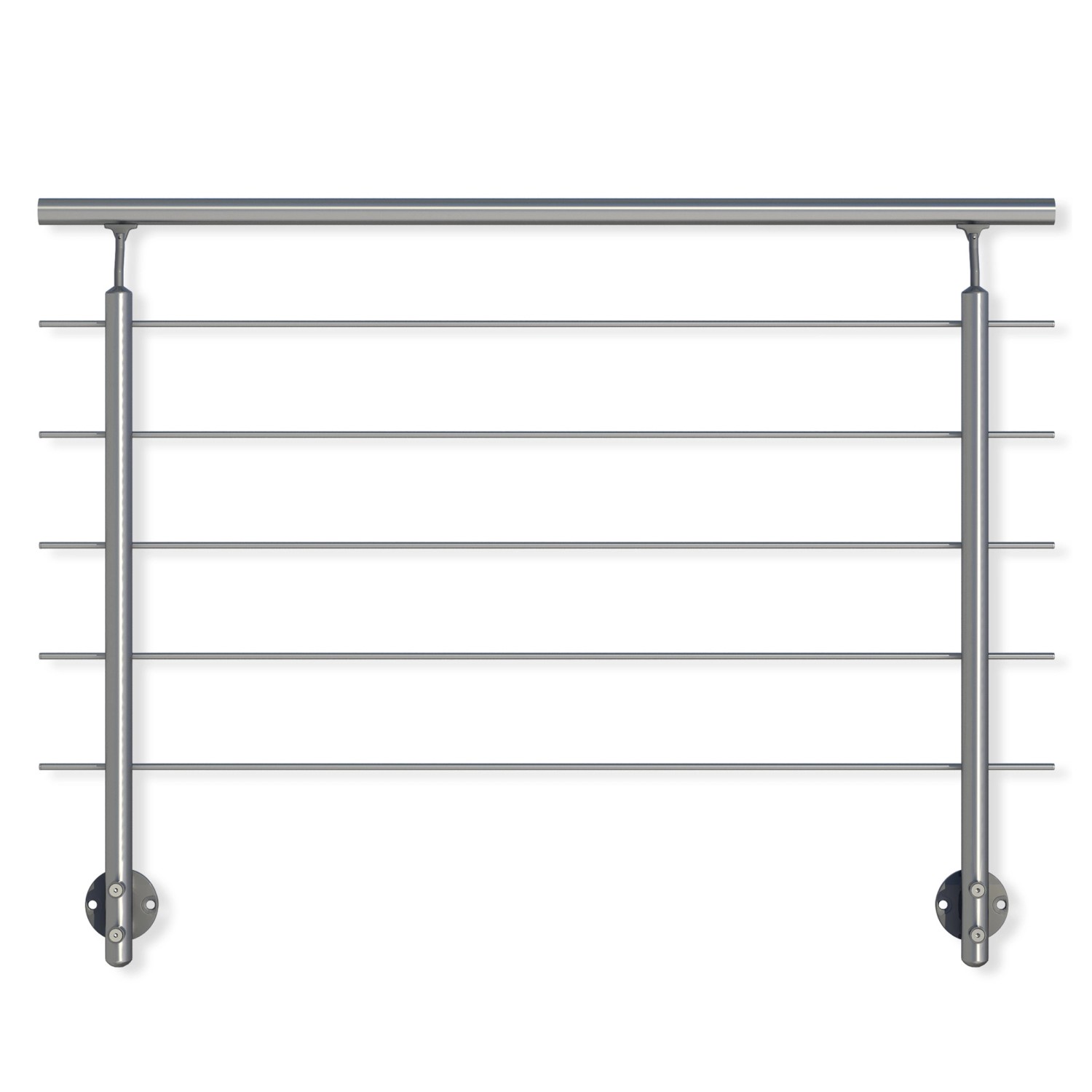 Dolle Geländer-Komplettset 150 cm Wandmontage Aluminium günstig online kaufen