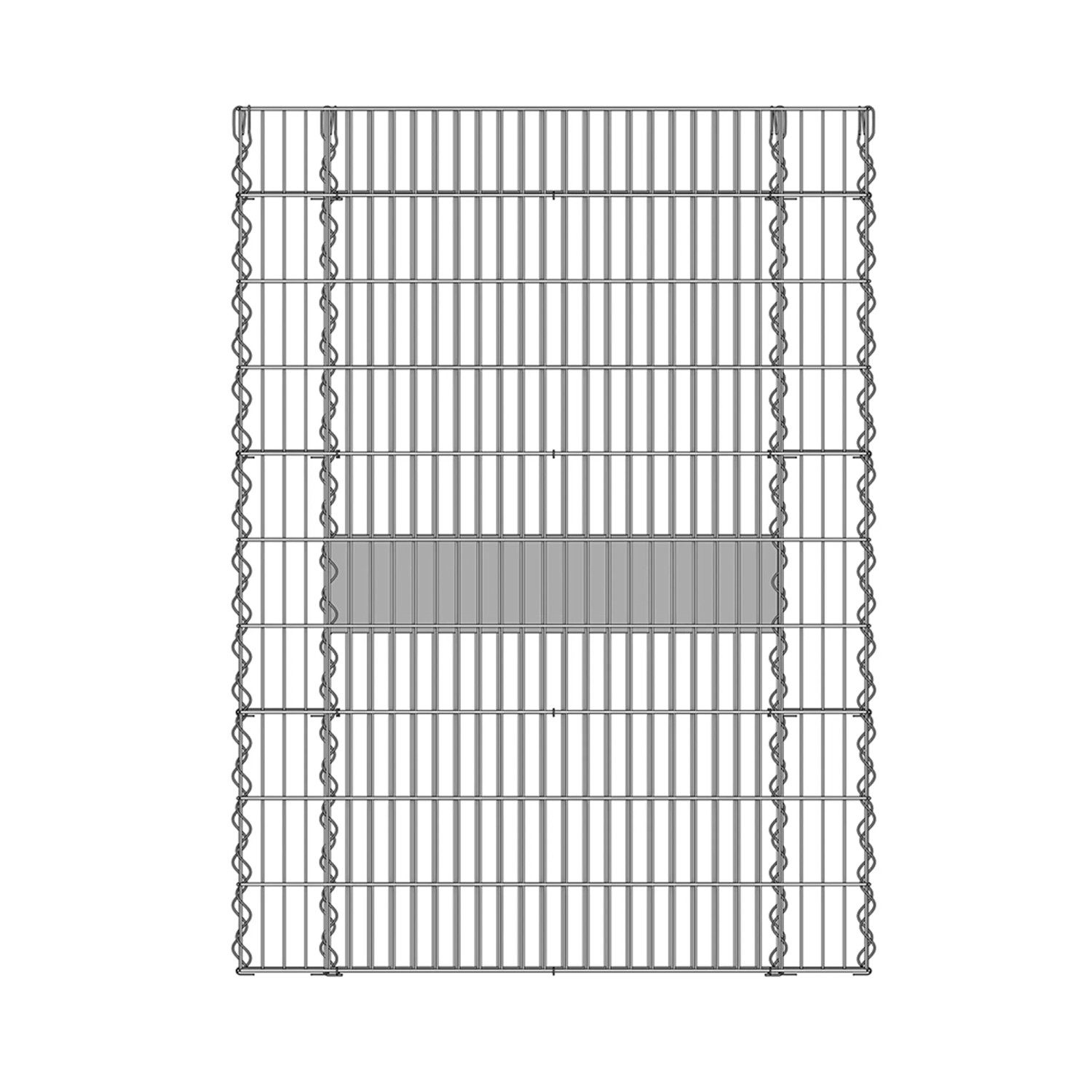 Bellissa Gabionen-Hochbeet Premium, verzinkt, 120x75x100 cm, Bausatz ohne Steine.