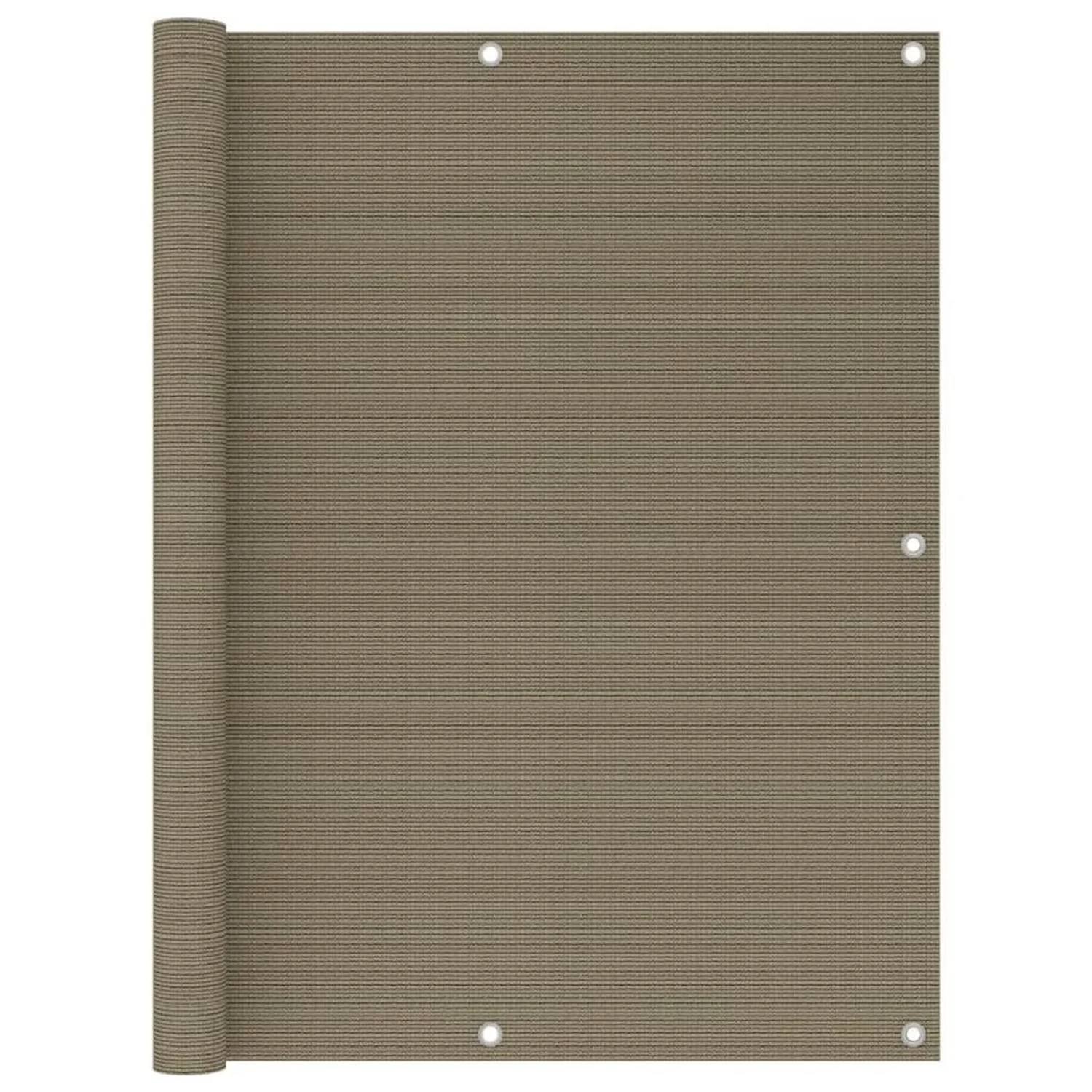 vidaXL Balkon-Sichtschutz Taupe 120x500 cm HDPE 310966