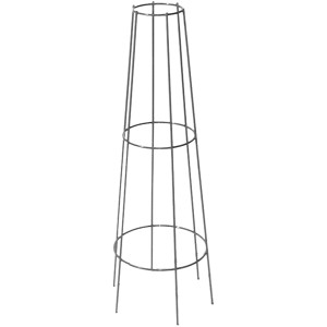 Bellissa Ranksäule, kegelförmig, 130 cm, verzinkt, für Kletterpflanzen im Garten.