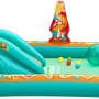 Bestway Wasserspielcenter Retro Welt mit Rutsche, Bällen und Sprinkler für Kinder.