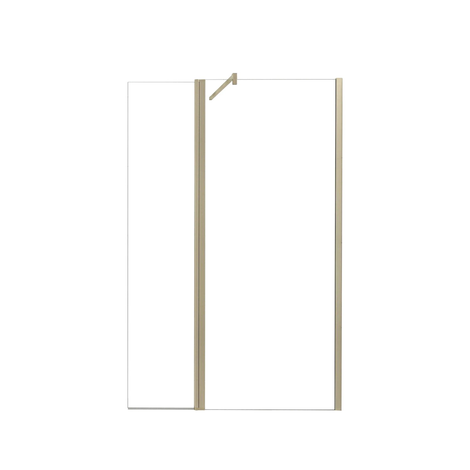 AICA Walk in Duschwand B.50xH.200cm mit Flipper-Panel B.40xH.200cm 8mm  Kla günstig online kaufen