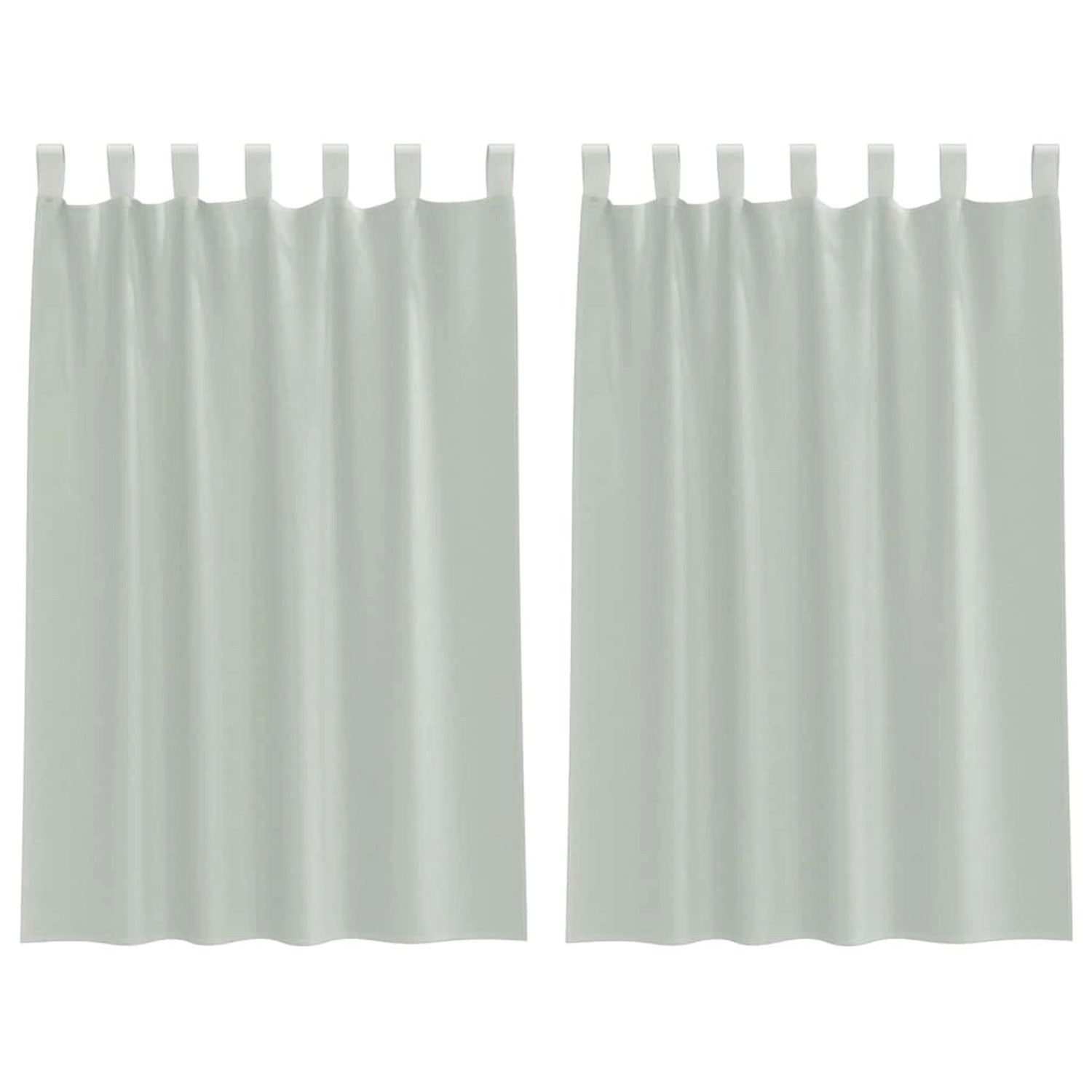 vidaXL Voile Vorhänge mit Schlaufen 2 Stk Hellgrau 140x175 cm 4102297 günstig online kaufen