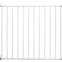 Weißes Schraubgitter Simple-Lock aus Stahl und Kunststoff zur Kindersicherung.