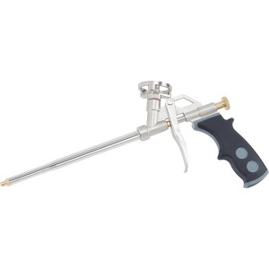 LUX PU-Schaumpistole Professional aus Metall mit schwarzem Softgriff für präzises Auftragen.