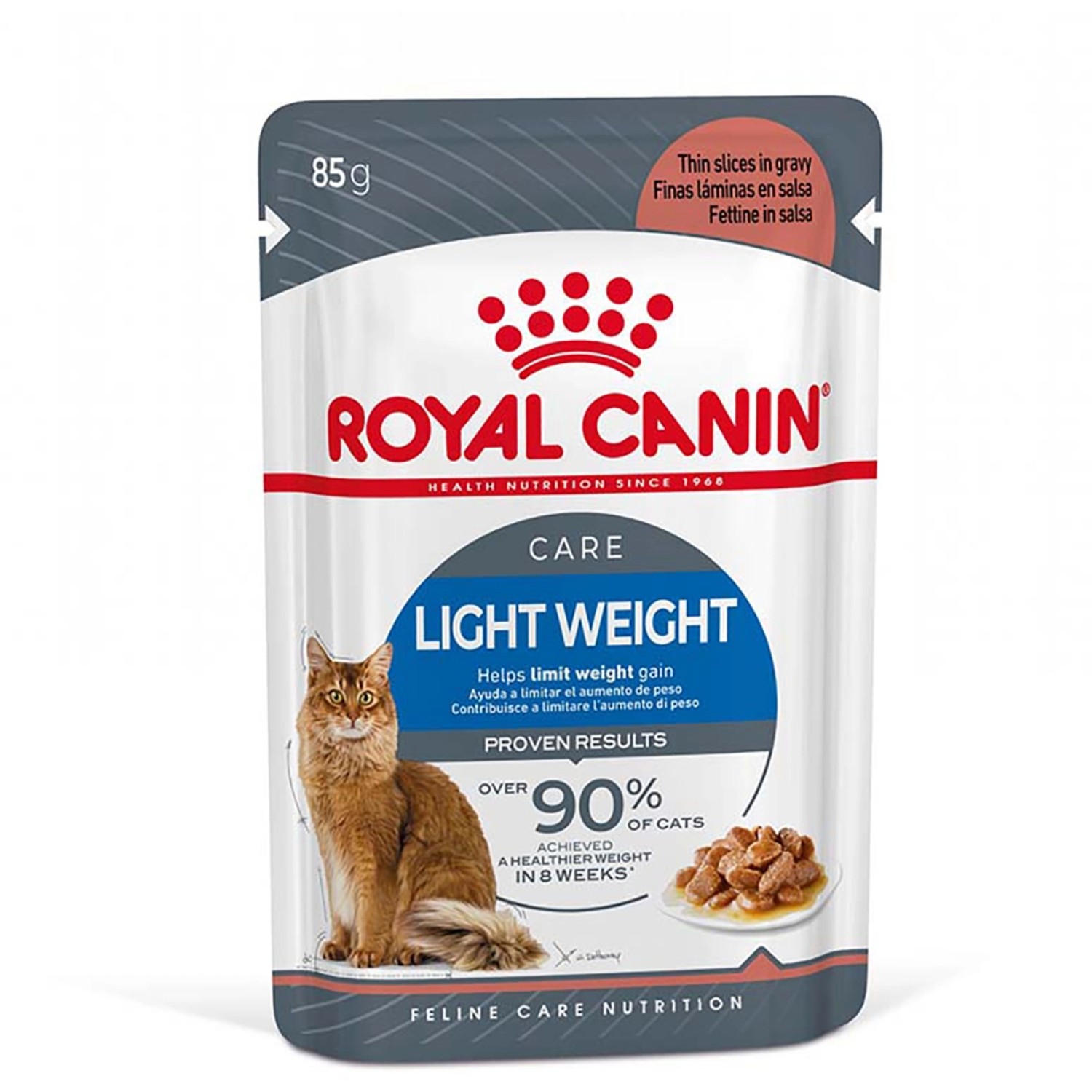 Royal Canin Light Weight Care Feuchtfutter Soße Übergewicht neigende Katzen 85g