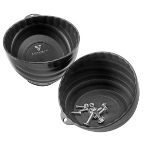 STAHLWERK Magnetschalen, 2er Set, 6 Zoll, aus Kunststoff. Werkzeug-Set Zubehör für Schrauben und Kleinteile.