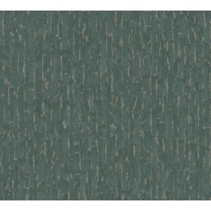 Moderne Vliestapete in Blau-Grün mit strukturierter Oberfläche von A.S. Creation.