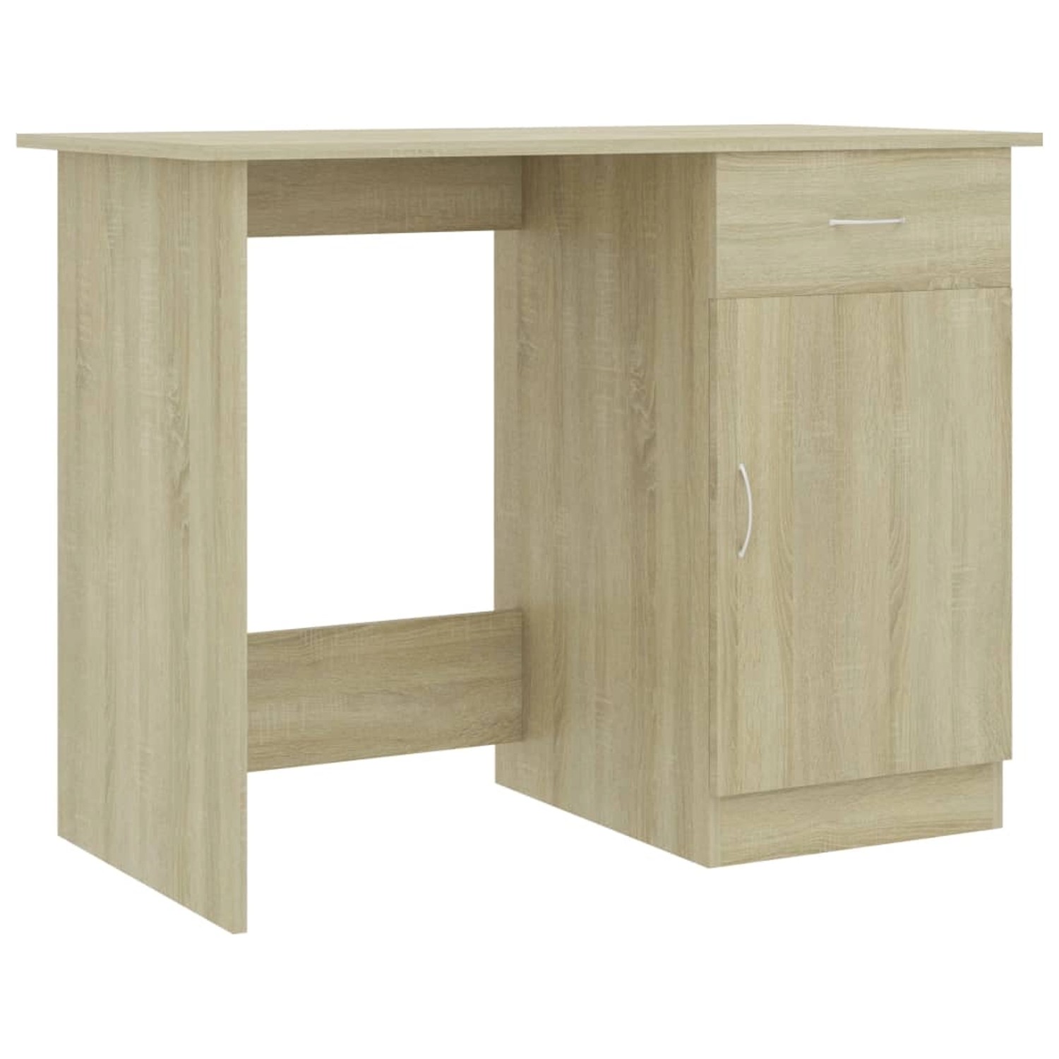 vidaXL Schreibtisch Sonoma-Eiche 100x50x76 cm Holzwerkstoff 801083 günstig online kaufen