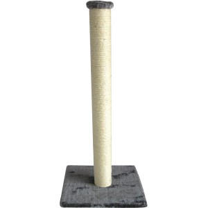 Grauer Ebi Kratzbaum Classic-Tree Highpost mit Sisalstamm und Liegefläche.