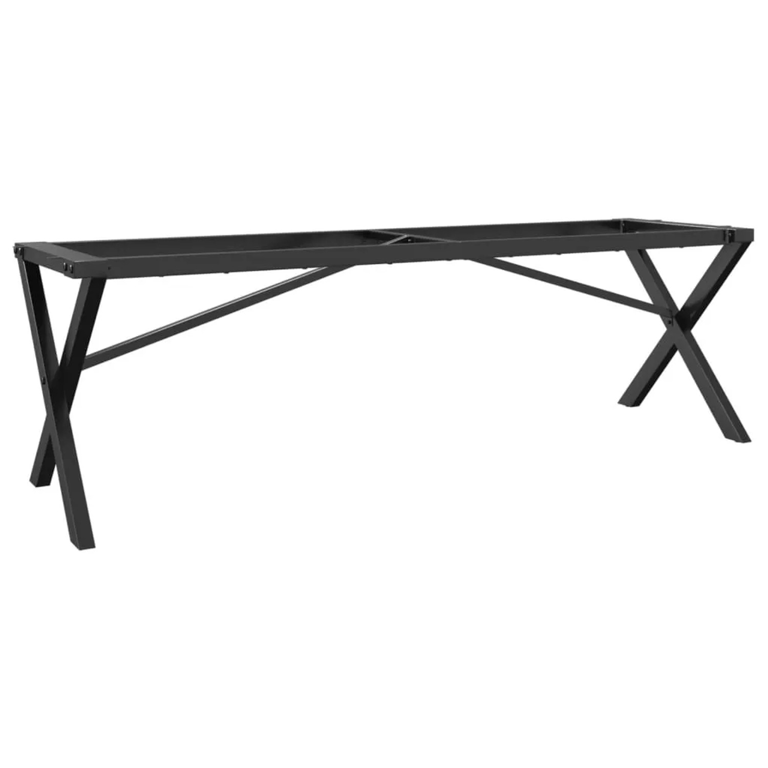 vidaXL Couchtisch-Gestell in X-Form 140x30x43 cm Stahl 357902