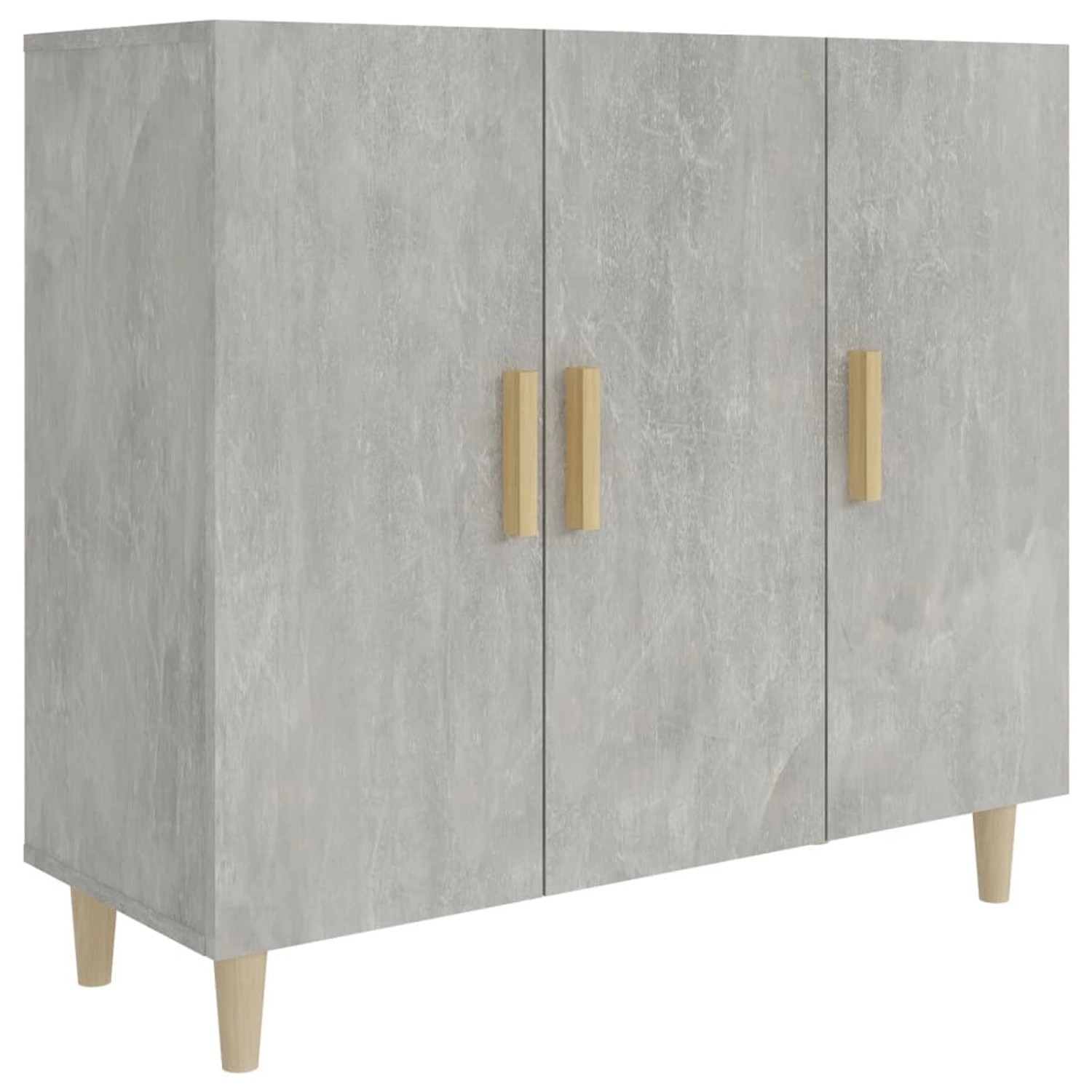 vidaXL Sideboard Betongrau 90x34x80 cm Holzwerkstoff 812496 günstig online kaufen