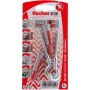 Fischer Dübel DuoPower 10x50 mit Rundhaken, 2er-Pack. Universaldübel für sicheren Halt in vielen Baustoffen.