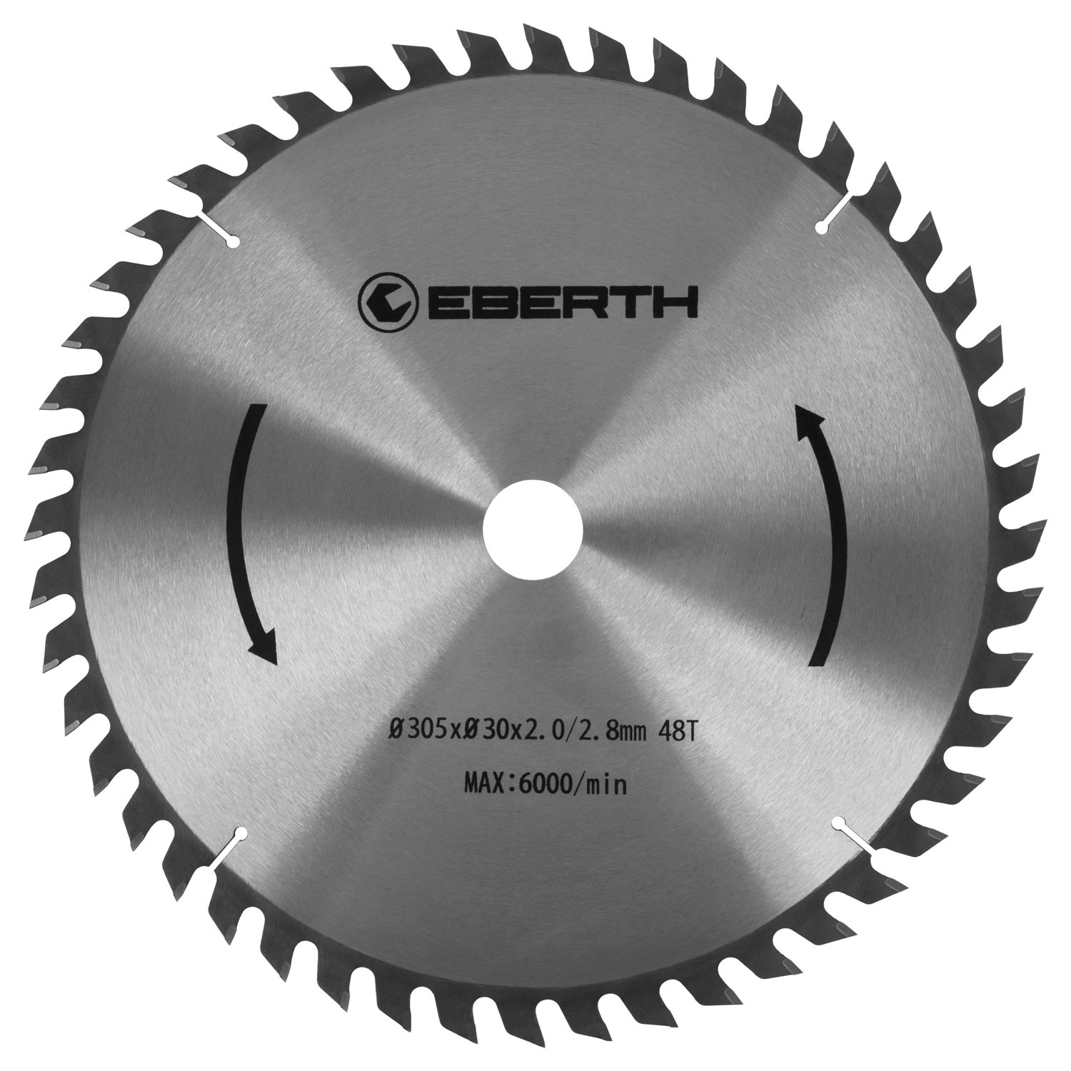 EBERTH Kreissägeblatt 305mm Durchmesser 30mm Bohrung 2,8mm Schnittbreite günstig online kaufen