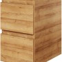 Pelipal Waschbeckenunterschrank Serie 4035 in Riviera Eiche, 30 cm breit, mit zwei Schubladen.