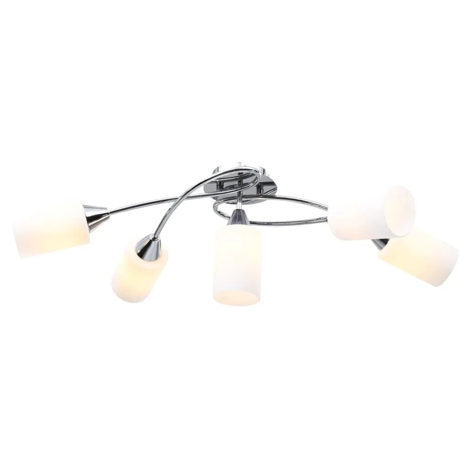vidaXL Deckenleuchte mit Keramik-Lampenschirmen für 5 E14 Glühlampen 289238