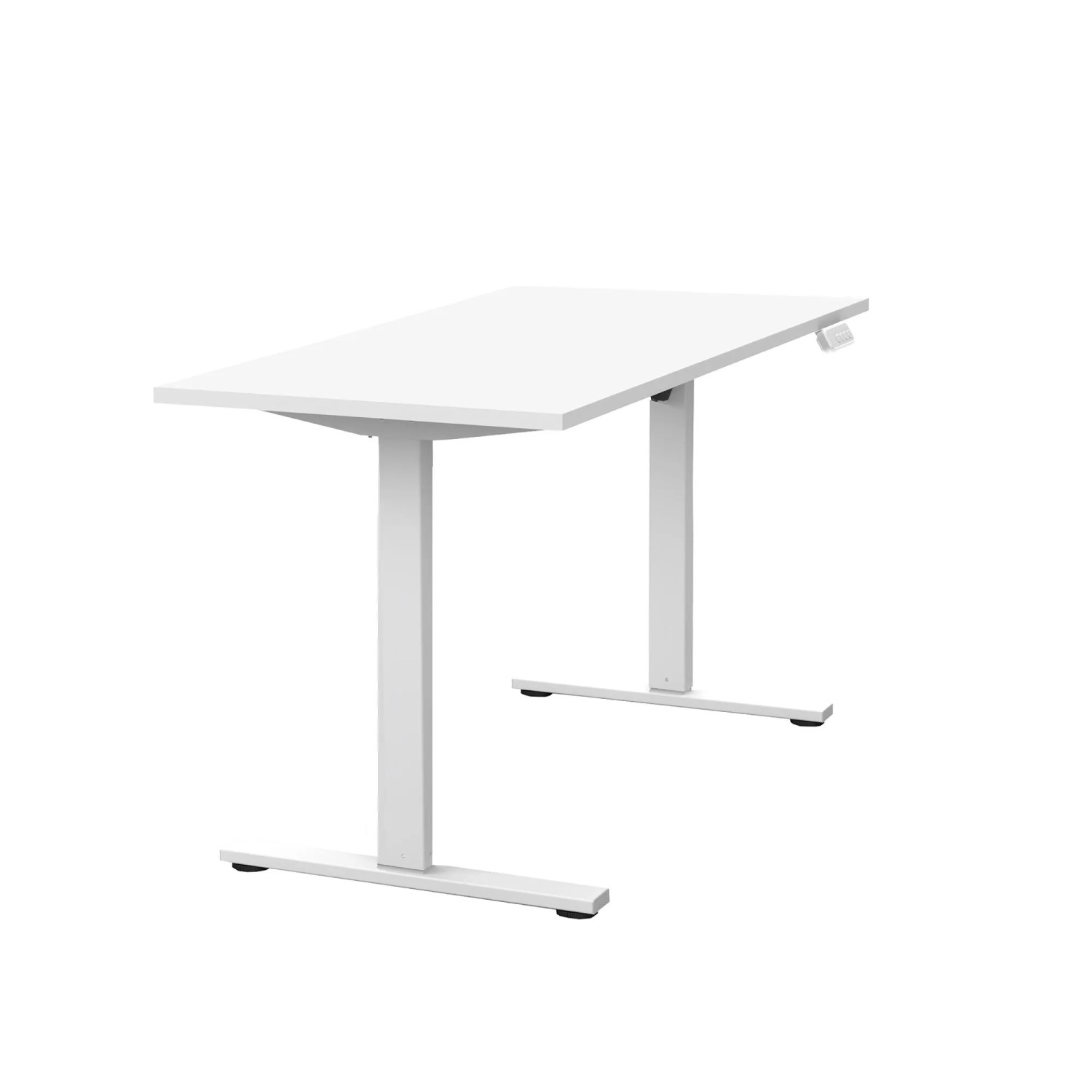 Schildmeyer Schreibtisch Torge elekt. höhenverstellbar 138cm x 60cm Mattweiß