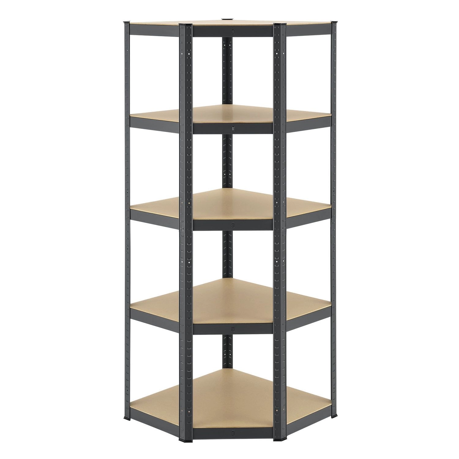Juskys Eckregal Lagerregal Corner Basic 180 x 70 x 40 cm in Grau günstig online kaufen