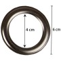Detailaufnahme einer Öse (6 cm) für Arsvita Verdunkelungsgardine, anthrazit.