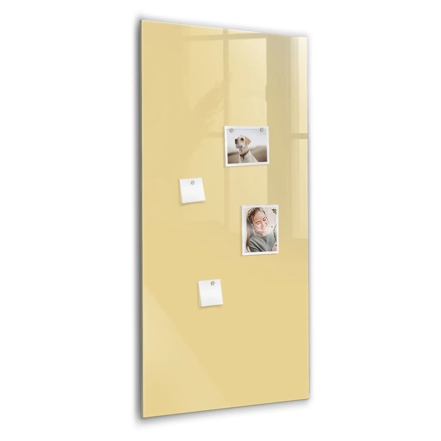 Tulup Glasmagnettafel Cremefarben 60x120 cm Glastafel Magnetisch Beschreibb günstig online kaufen