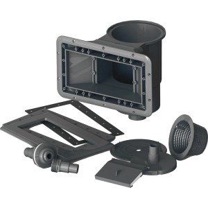 Skimmer-Set für Gre Avantgarde Pool, bestehend aus Skimmer, Sauganschluss und Einlaufdüse.