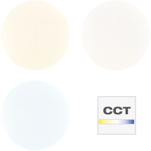 Smarte LED-Deckenleuchte Heddy Ø 38 cm mit einstellbarer Lichtfarbe (CCT).