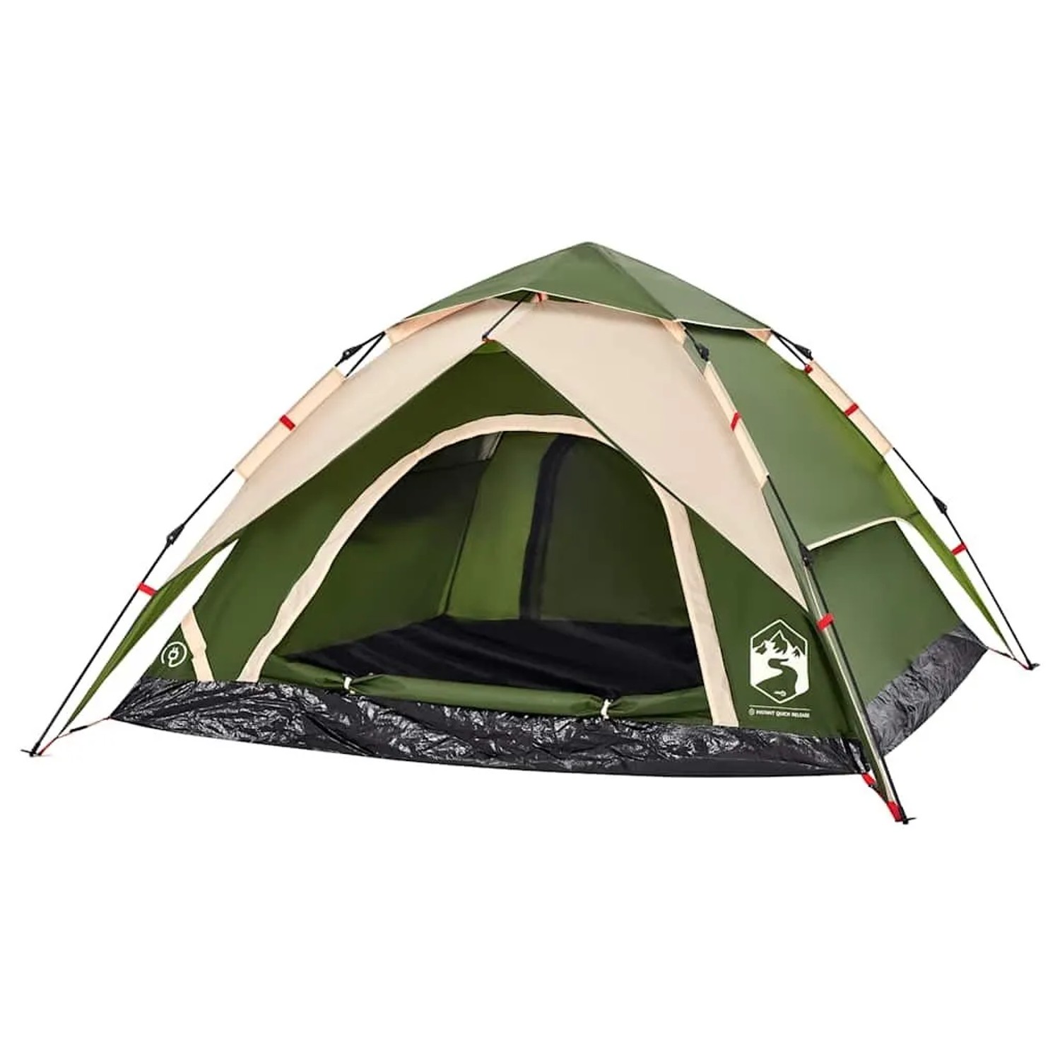vidaXL Kuppel-Campingzelt 4 Personen Grün Quick Release 4004181 günstig online kaufen