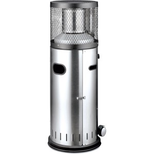 Enders Gas-Terrassenheizer Polo 2.0 aus Edelstahl, 6 kW. Kompakter Heizstrahler für Terrasse und Balkon.