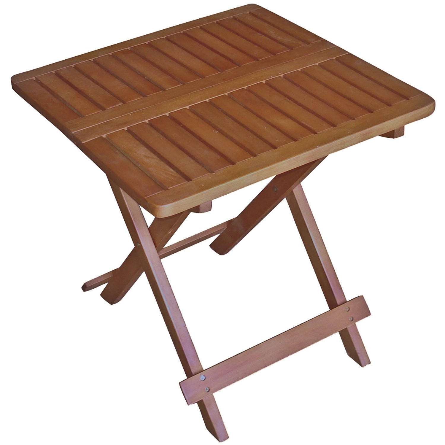 Garden Pleasure Beistelltisch Clevland Klappbar 50 cm x 50 cm x 50 cm Braun