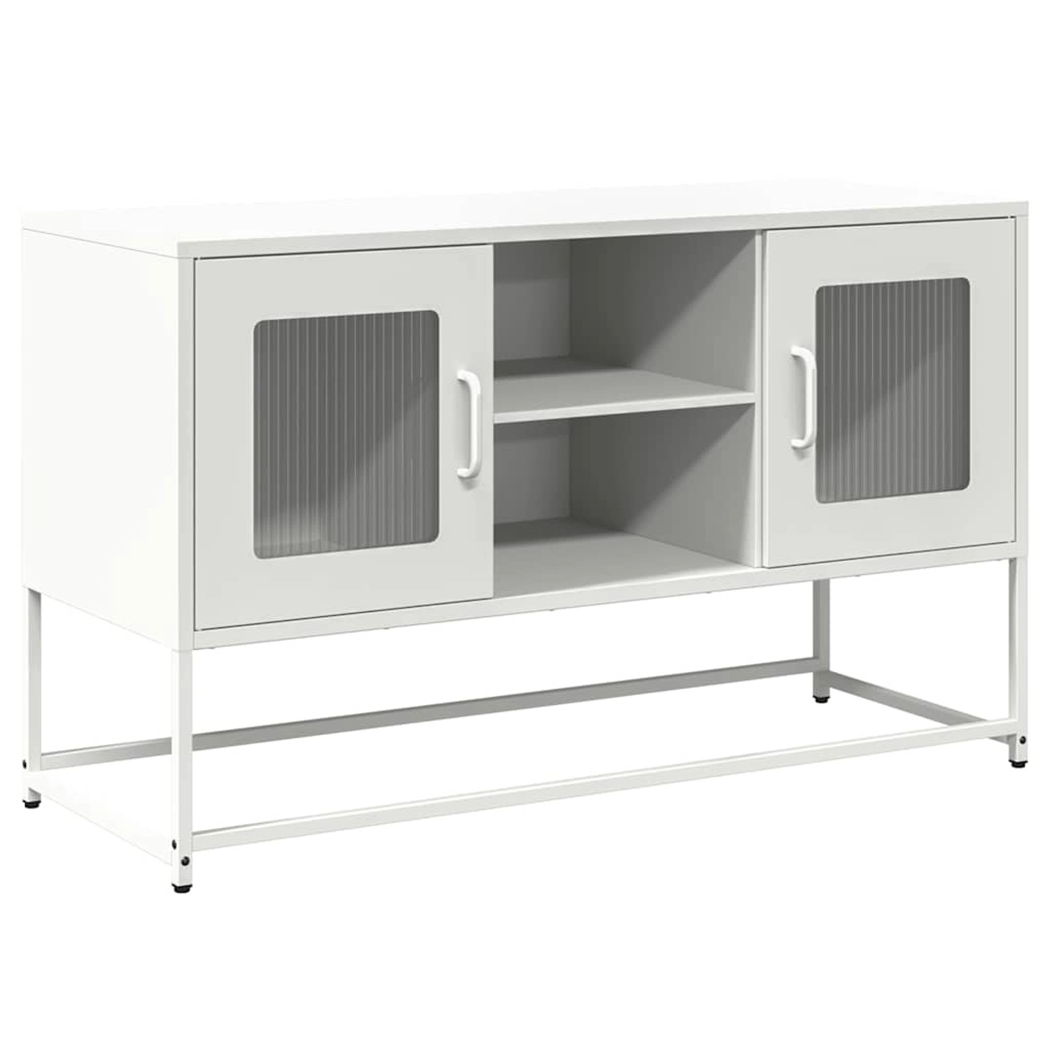 vidaXL TV-Schrank Weiß 100,5x39x60,5 cm Stahl 853385 günstig online kaufen