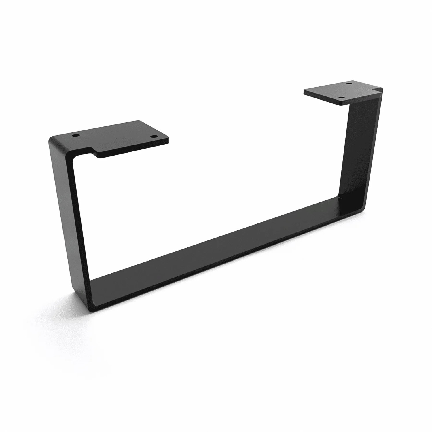 HEVVA Möbelbein LUXEMBURG 15 cm Hoch 35 cm Tief 1 Fuß Schwarz