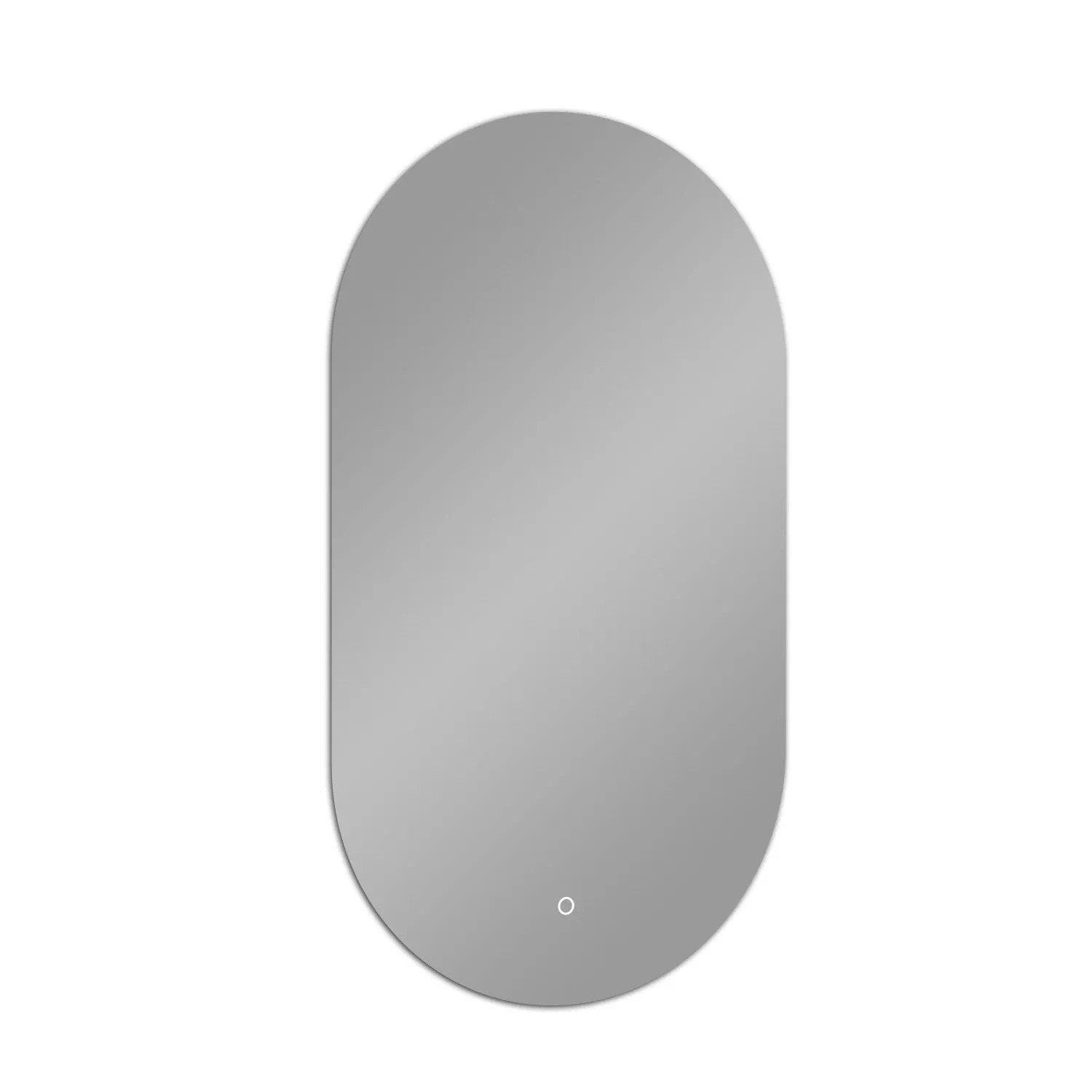 Aica Sanitär Badspiegel 50x90 cm Spiegel mit LED Beleuchtung Kaltweiß Dimmbar Memory Touch Wandschalter