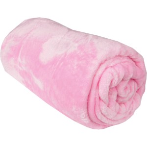 Gerollte, rosa Bestlivings Kuscheldecke Celina (150x200 cm). Weiche Wohndecke/Tagesdecke aus Polyester.
