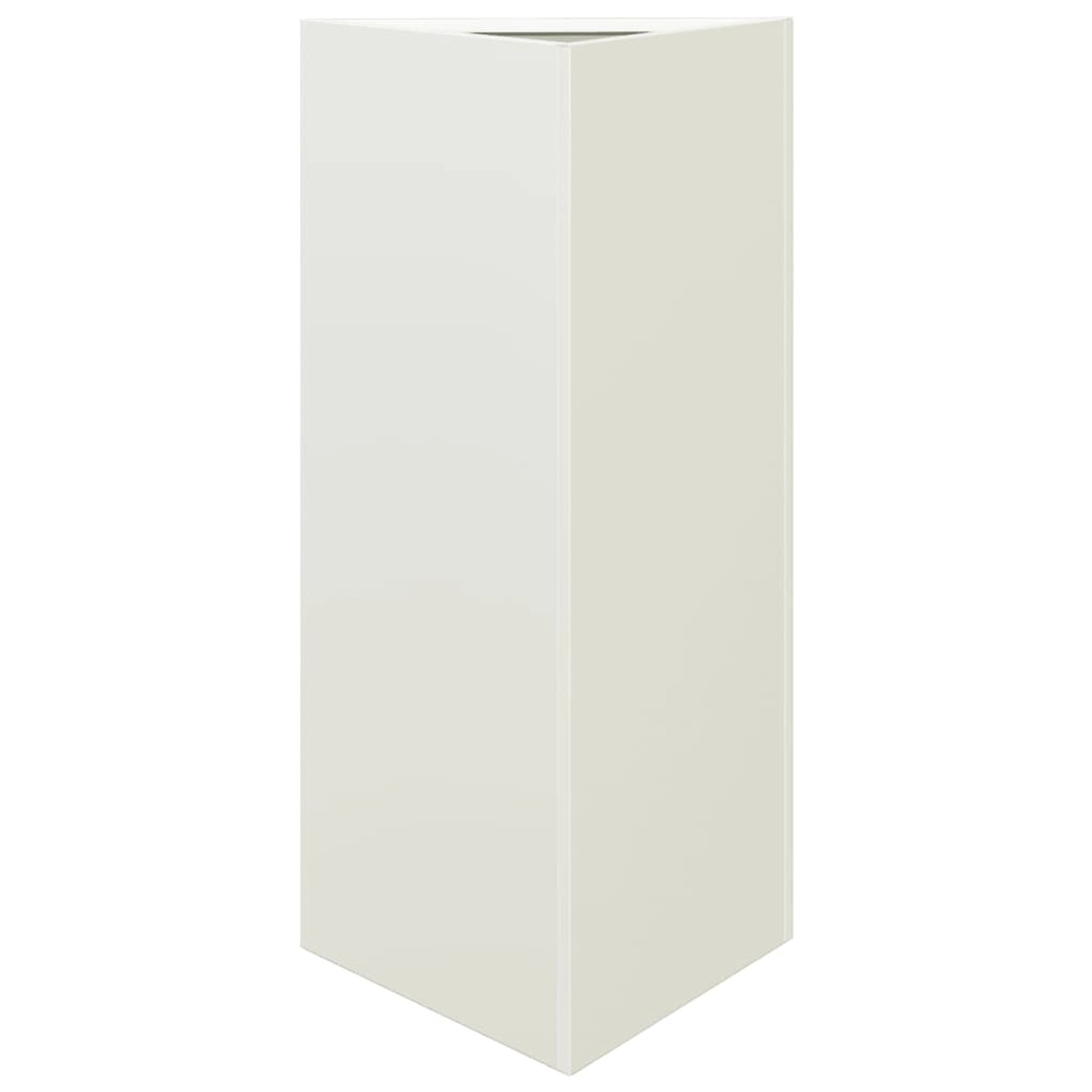 vidaXL Pflanzkübel Weiß Dreieckig 40x34,5x70 cm Stahl 851159 günstig online kaufen