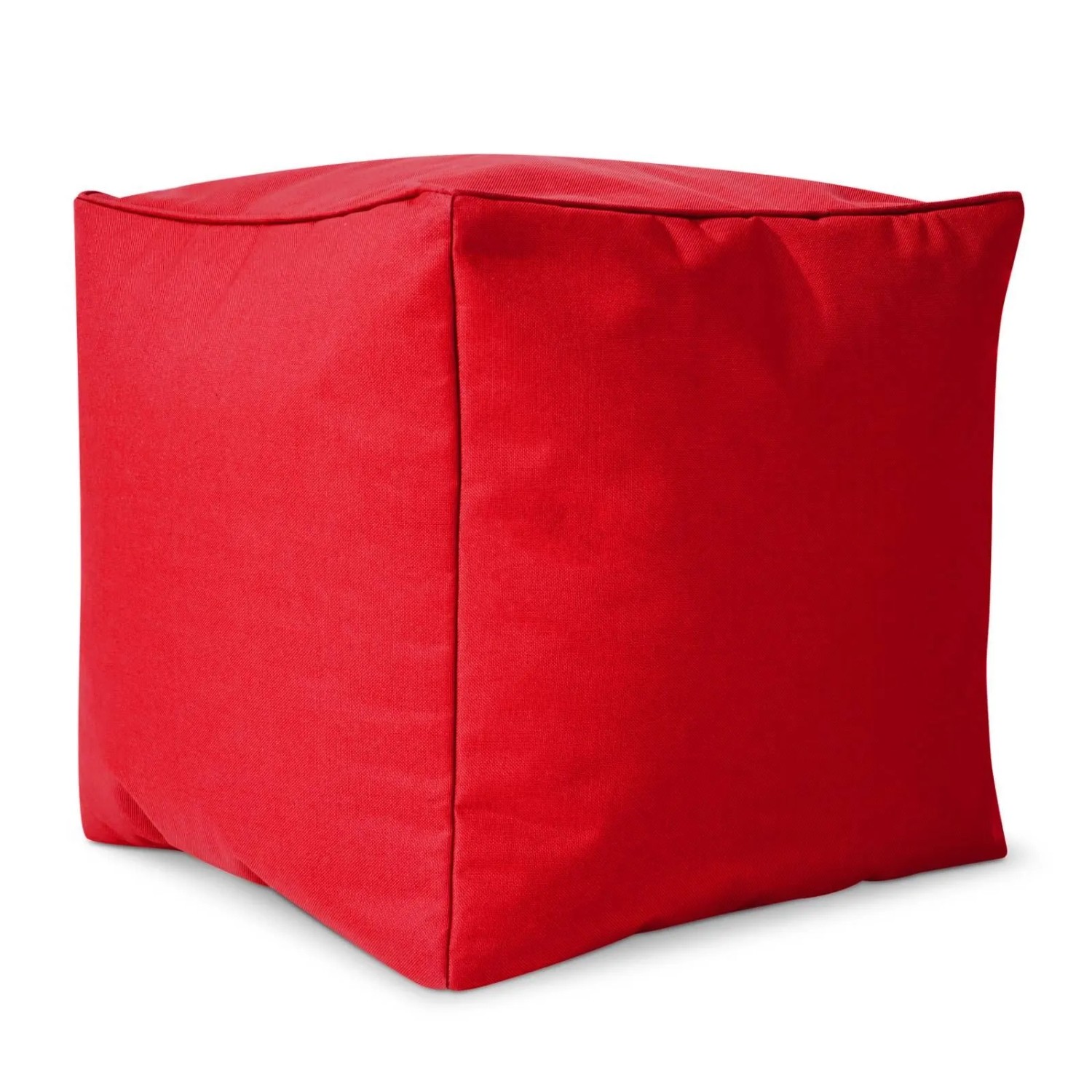 Green Bean Sitzhocker Cube 40 x 40 x 40 cm Wetterfest Waschbarer Bezug Rot