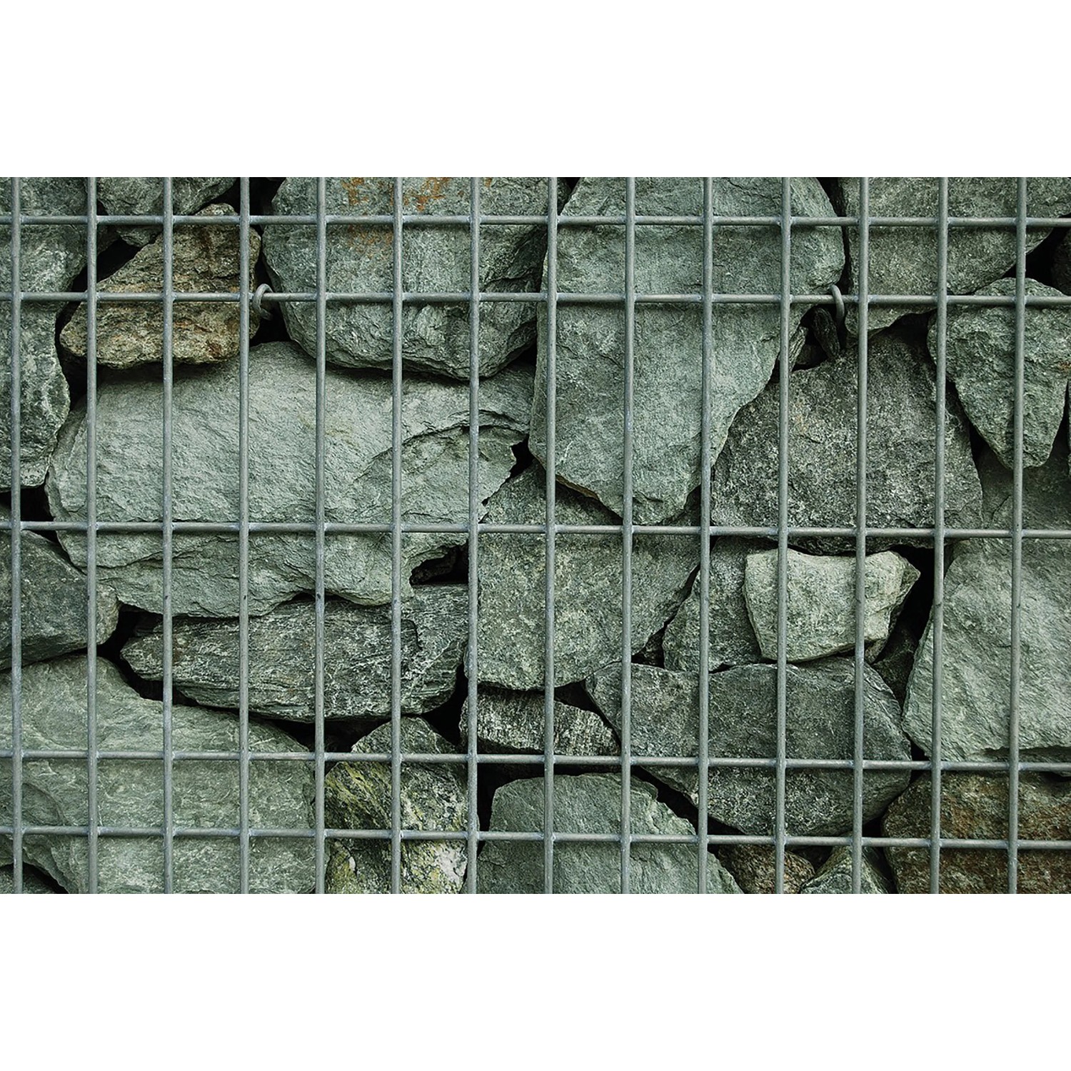 Scherf Fertig-Gabione Chloritbruch Schiefer-Grün 100 cm x 100 cm x 50 cm
