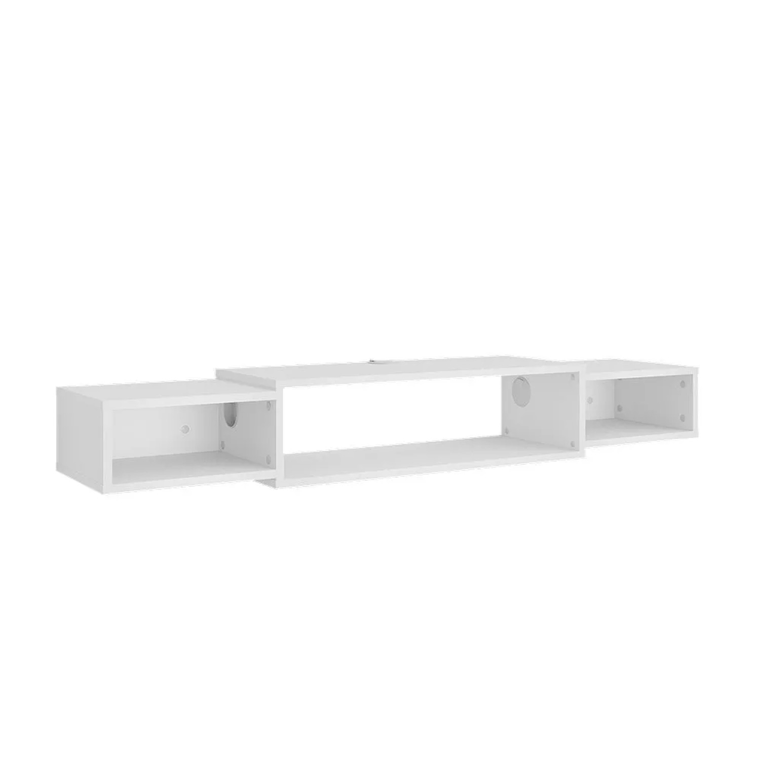 Vicco TV-Schrank Nordic Weiß 140 x 20 mit Offenen Regalen