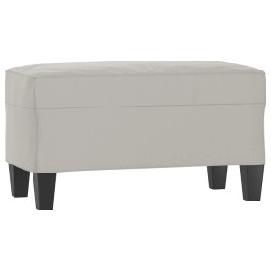 vidaXL Sitzbank Hellgrau 70x35x41 cm Mikrofasergewebe 349446