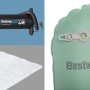 Bestway Doppel-Isomatte AdventuRest mit Pumpe und Flickzeug, mintgrün.