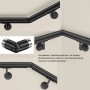 AICA Handlaufverbinder Edelstahl Winkelverstellbar Schwarz Zum Verbinden Mehrerer Handläufe_4