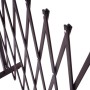 Ausziehbares MCW Absperrgitter B34, braun, für Garten und Innenbereich, 103x31-261cm.