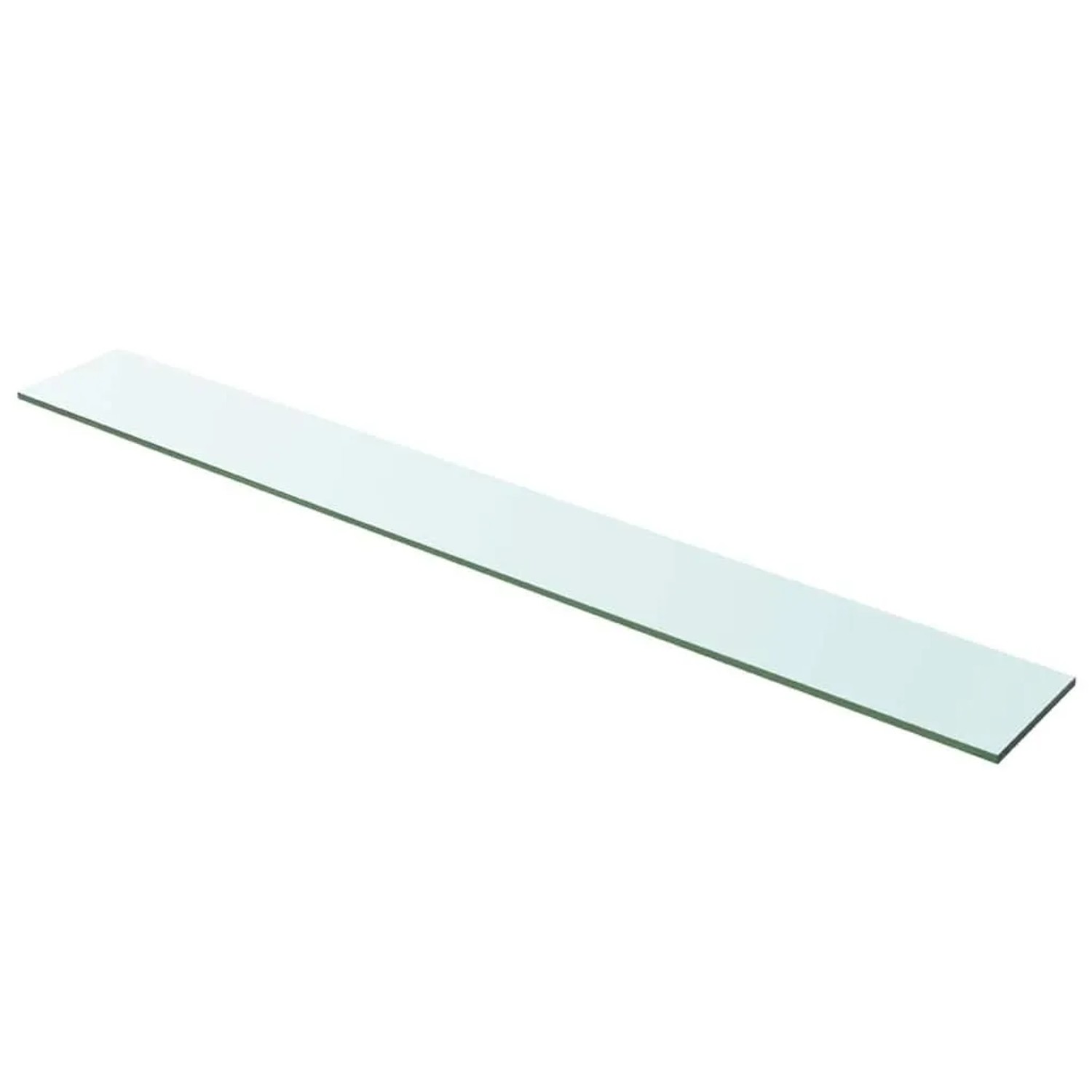 vidaXL Regalboden Glas Transparent 100x12 cm 243842