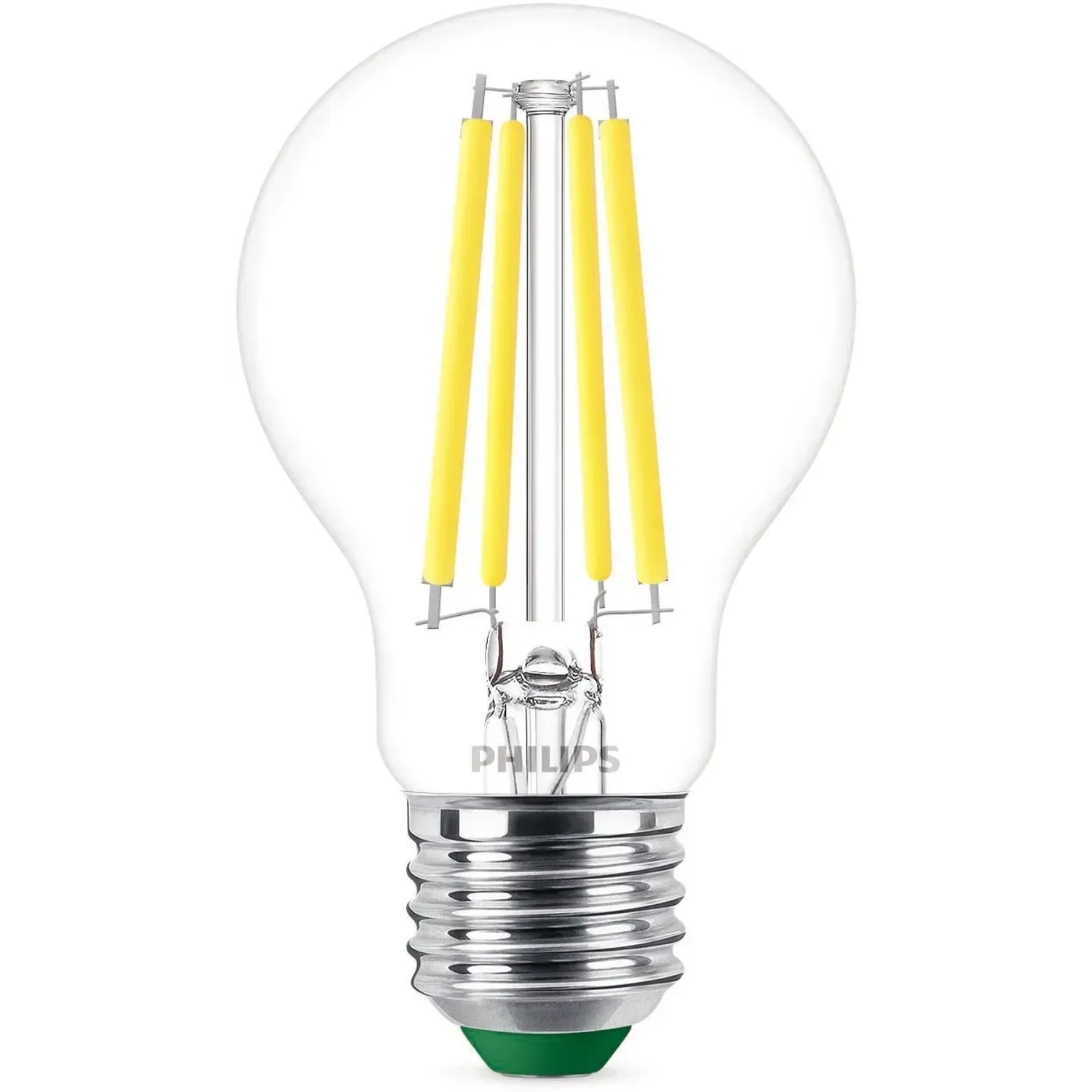 Philips LED E27 Leuchtmittel, 4W, Glühlampenform, klar. Ultraeffiziente LED Lampe für den Innenbereich.